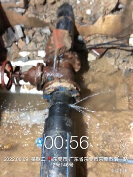 東莞市供水管漏水測漏公司城區(qū)家里埋地水管滲漏上門維修
