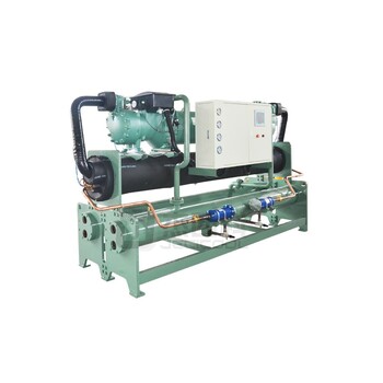 橡胶生产厂家用100HP水冷螺杆式冻水机工业水冷机
