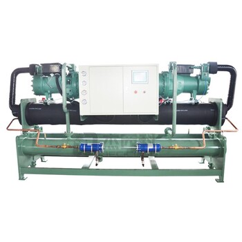 水泥攪拌站冷卻用100HP水冷式螺桿機(jī)工業(yè)風(fēng)冷冷水機(jī)