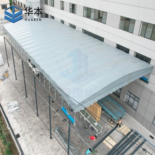 潜江新款推拉遮阳棚安全可靠,华本膜结构-移动雨棚