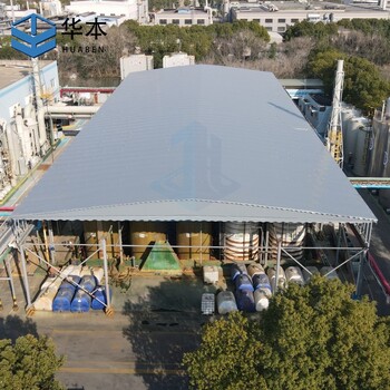 南京电动伸缩屋顶安装,移动仓库物流篷