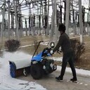 油田手扶式掃雪機SSJ15.23操作更潤滑省力，女工易上手