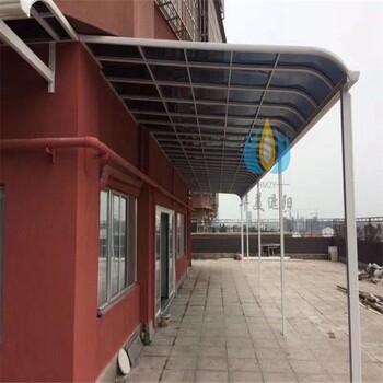 北京户外云腾耐力板遮阳雨棚作用