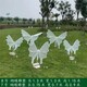 曲阳县不锈钢抽象蝴蝶雕塑生产厂家产品图