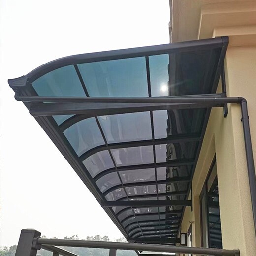 青岛铝合金遮阳雨棚安装雨罩
