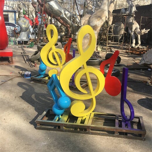 曲陽(yáng)縣戶外不銹鋼音符雕塑制作廠家
