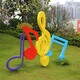 曲陽縣戶外不銹鋼音符雕塑定制廠家圖