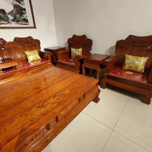 好用的缅甸花梨沙发价格实惠古典沙发