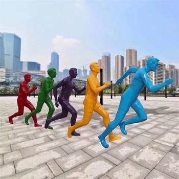 學校跑步人物雕塑報價及圖片