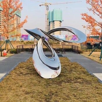 公園不銹鋼飄帶雕塑加工廠