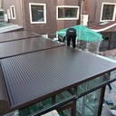 河東商用陽光房電動伸縮棚設計