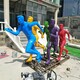 制作跑步人物雕塑图