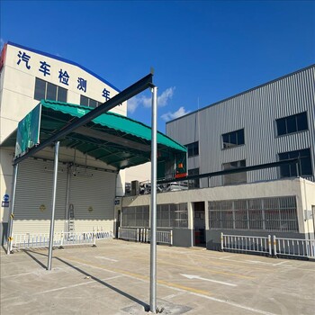 重庆屋顶悬空推拉雨棚生产厂家