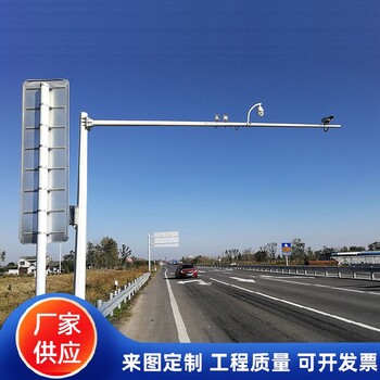 成都路灯厂家监控立柱杆/道路监控杆