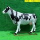 曲阳县玻璃钢仿真奶牛雕塑定制,动物雕塑大全展示图