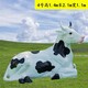 曲阳县公园玻璃钢仿真奶牛雕塑加工厂,动物雕塑大全图