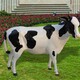 曲阳县户外玻璃钢仿真奶牛雕塑制作厂家,动物雕塑大全产品图