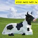 曲阳县公园玻璃钢仿真奶牛雕塑定制厂家,动物雕塑大全产品图