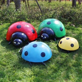 公園仿真七星瓢蟲雕塑工藝品