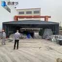 不銹鋼帶輪推拉棚,活動(dòng)雨棚,提供測量施工