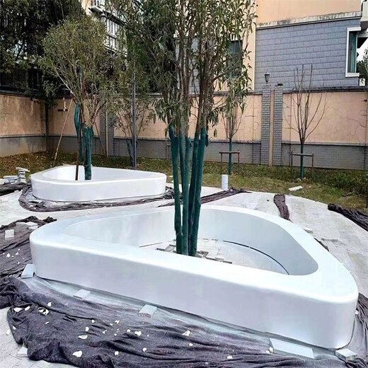 玻璃钢大型树池坐凳厂家制作