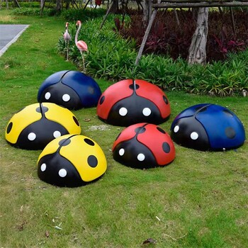 定制大型仿真七星瓢蟲雕塑工藝品
