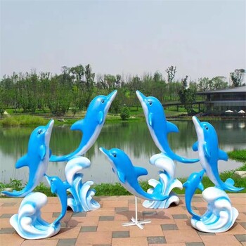 加工镜面海豚雕塑工厂