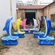镜面海豚雕塑图