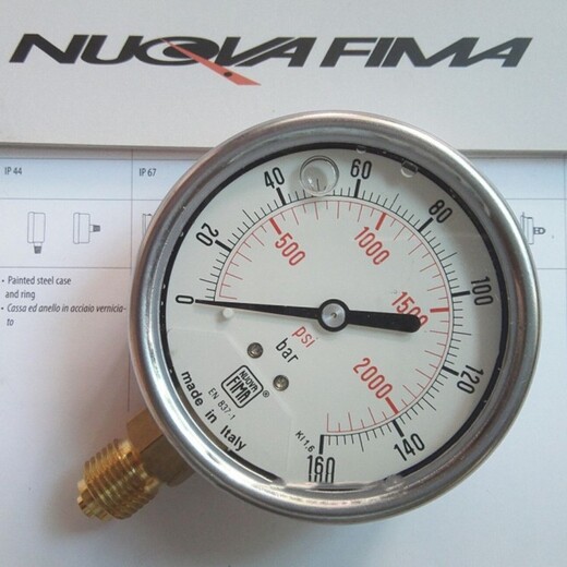 意大利NUOVAFIMA油浸式真空压力表0-250bar
