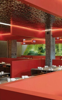 重慶雙橋區(qū)2023時尚火鍋店裝修