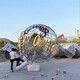 加工大型不锈钢地球仪雕塑厂家图