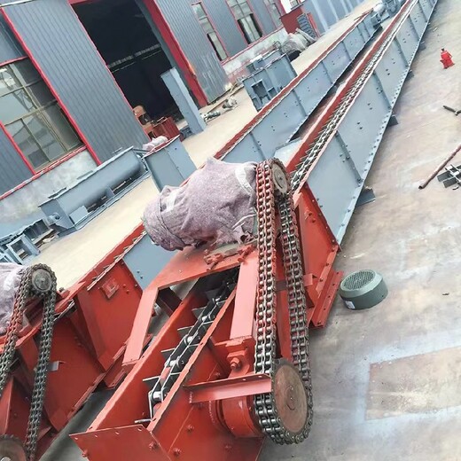 链式刮板机-6米刮板输送机-输送稻壳刮板输送机