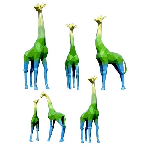 长颈鹿雕塑款式