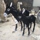 曲阳县生产玻璃钢毛驴雕塑报价,仿真动物雕塑厂家产品图