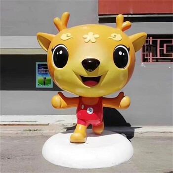 廣場(chǎng)玻璃鋼卡通人物雕塑