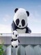 不锈钢大型大熊猫雕塑设计制作图