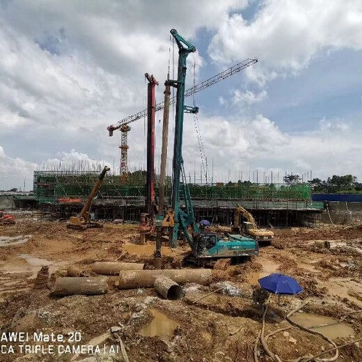 来宾承接桥梁桩基础旋挖钻机施工租赁公司