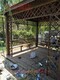 大兴屋顶庭院绿化设计碳化木亭子产品图