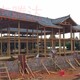 東城家庭庭院綠化設(shè)計碳化木涼亭圖
