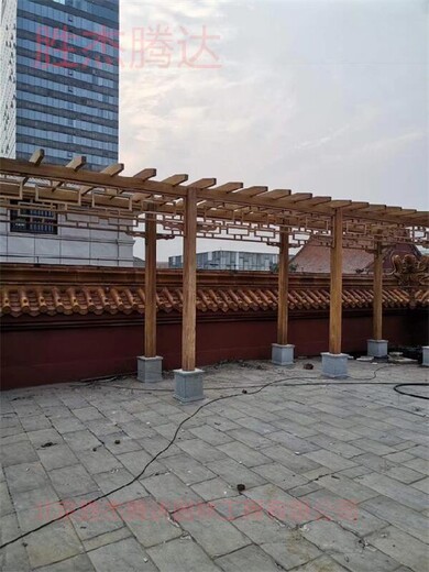 門(mén)頭溝園林庭院綠化設(shè)計(jì)防腐木花架