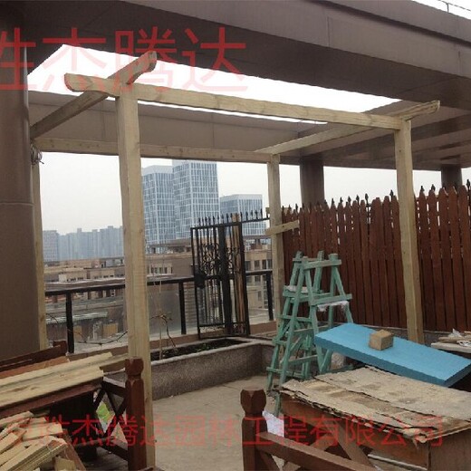 豐臺(tái)家庭庭院綠化設(shè)計(jì)防腐木亭子