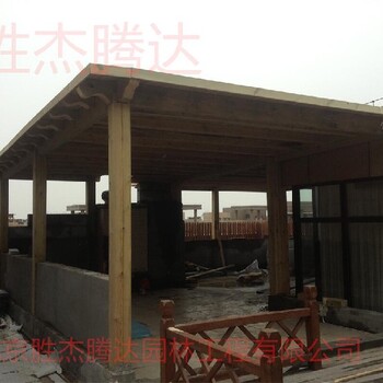 密云庭院綠化設計防腐木地板防腐木地板
