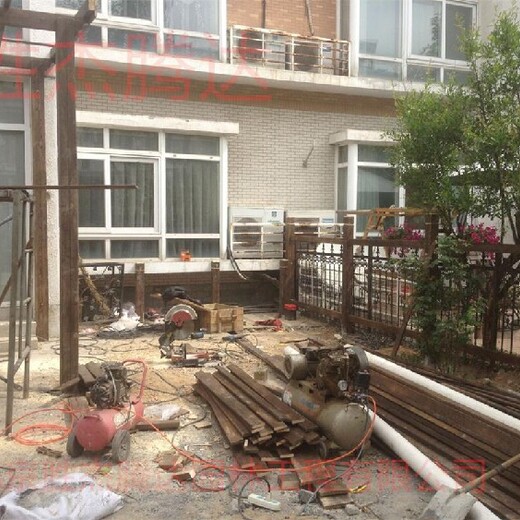 順義園林庭院綠化設計塑木柵欄