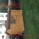 密云户外庭院绿化设计碳化木凉亭图