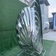 抽象不锈钢翅膀雕塑工厂产品图
