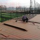 北京阳台庭院绿化设计碳化木平台花箱图