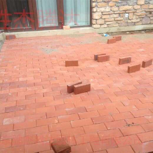 北京家庭庭院绿化设计渗水砖铺装