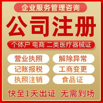 卢湾静翡企业管理注册公司市场