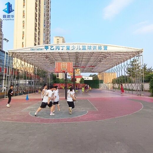 天津红桥大型电动雨棚移动防雨棚