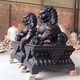 迎賓銅獅子雕塑圖
